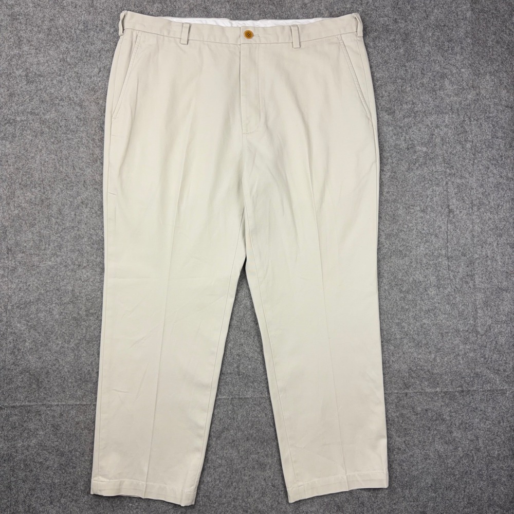 Brooks Brothers Clark Fit Advantage Chino Pants Mens 38x30 Khaki Stretch Cotton